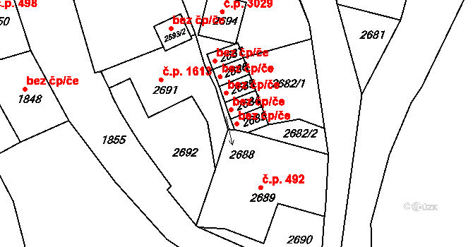 Česká Lípa 45879052 na parcele st. 2683 v KÚ Česká Lípa, Katastrální mapa