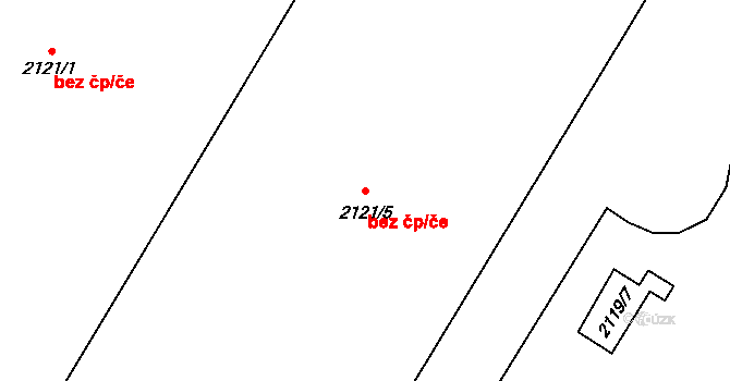 Chomutov 49293052 na parcele st. 2121/5 v KÚ Chomutov I, Katastrální mapa