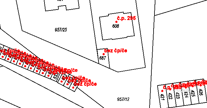 Chvalšiny 77985052 na parcele st. 687 v KÚ Chvalšiny, Katastrální mapa