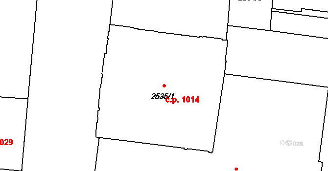 Nové Město 1014, Praha na parcele st. 2535/1 v KÚ Nové Město, Katastrální mapa
