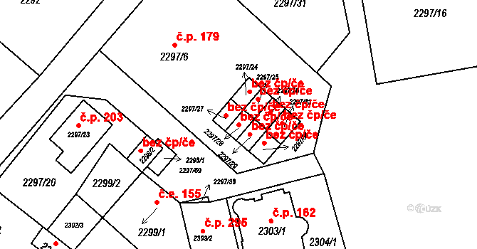 Doksy 48717053 na parcele st. 2297/28 v KÚ Doksy u Máchova jezera, Katastrální mapa