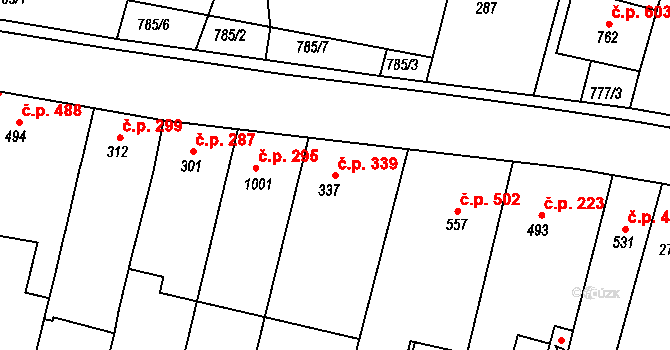 Vranovice 339, Katastrální mapa