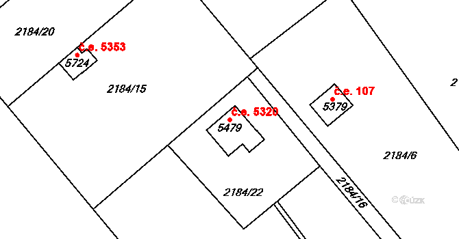 Dvůr Králové nad Labem 5320 na parcele st. 5479 v KÚ Dvůr Králové nad Labem, Katastrální mapa