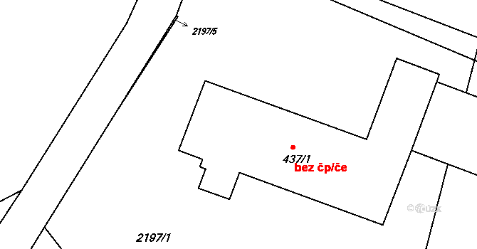 Brumovice 39503054 na parcele st. 437/1 v KÚ Brumovice u Opavy, Katastrální mapa