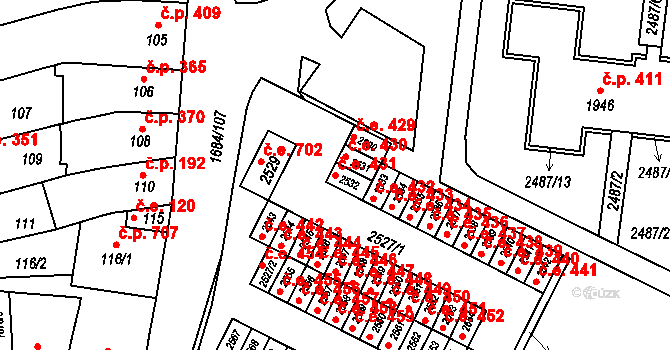 Brno 48216054 na parcele st. 2532 v KÚ Starý Lískovec, Katastrální mapa