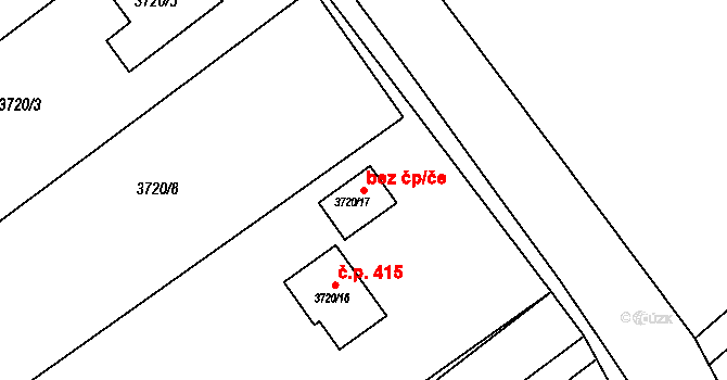 Frýdek-Místek 49269054 na parcele st. 3720/17 v KÚ Lískovec u Frýdku-Místku, Katastrální mapa