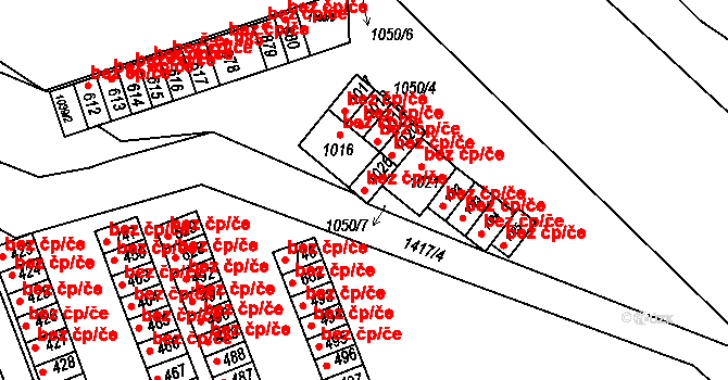 Ústí nad Orlicí 41385055 na parcele st. 1026 v KÚ Hylváty, Katastrální mapa