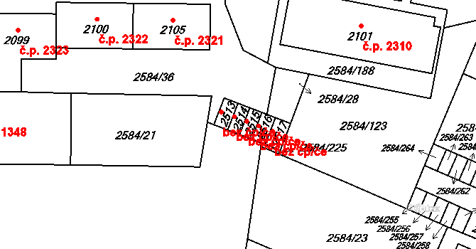 Břeclav 47067055 na parcele st. 2514 v KÚ Břeclav, Katastrální mapa