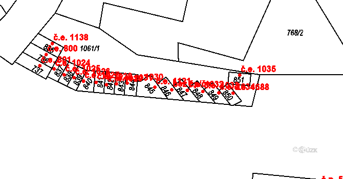 Děčín 48427055 na parcele st. 846 v KÚ Bynov, Katastrální mapa