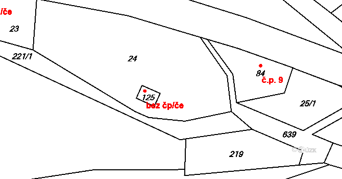 Teplice nad Metují 50191055 na parcele st. 125 v KÚ Lachov, Katastrální mapa