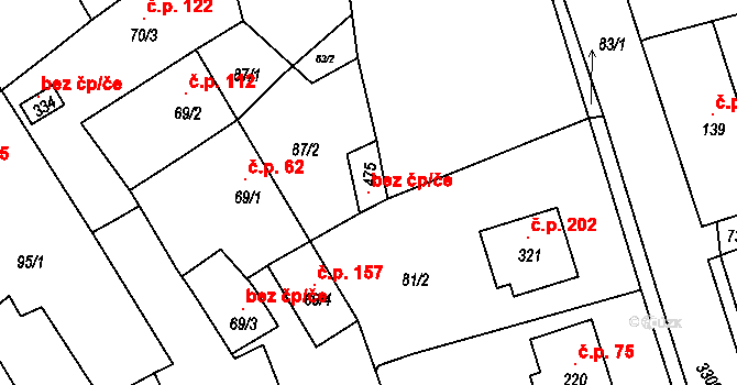 Olešnice 103532056 na parcele st. 475 v KÚ Olešnice u Trhových Svinů, Katastrální mapa