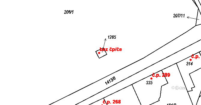 Blovice 46231056 na parcele st. 1285 v KÚ Blovice, Katastrální mapa