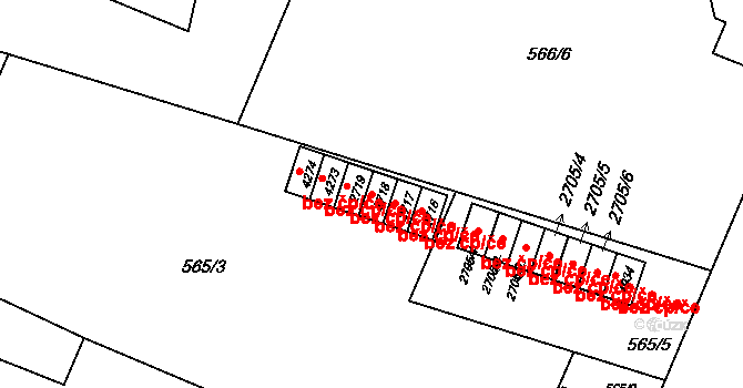 Šumperk 42021057 na parcele st. 2718 v KÚ Šumperk, Katastrální mapa