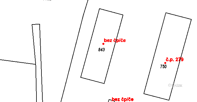 Horní Čermná 45470057 na parcele st. 843 v KÚ Horní Čermná, Katastrální mapa