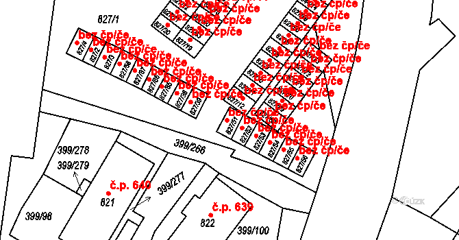 Karlovy Vary 48218057 na parcele st. 827/51 v KÚ Rybáře, Katastrální mapa