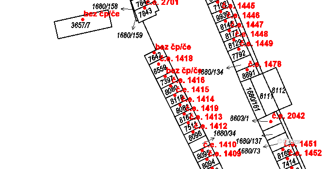 Hodonín 38912058 na parcele st. 7397 v KÚ Hodonín, Katastrální mapa