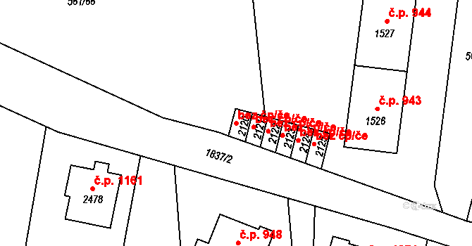 Vrchlabí 48441058 na parcele st. 2120 v KÚ Vrchlabí, Katastrální mapa