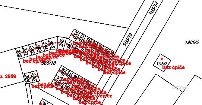 Šumperk 39024059 na parcele st. 536 v KÚ Dolní Temenice, Katastrální mapa