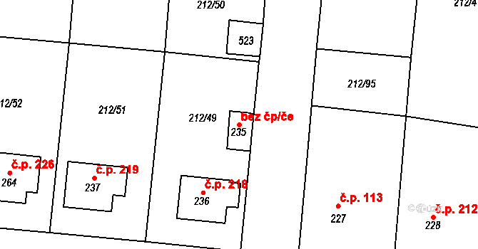 Želiv 39273059 na parcele st. 235 v KÚ Želiv, Katastrální mapa