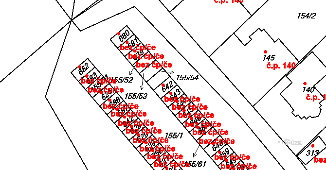 Starý Plzenec 40018059 na parcele st. 642 v KÚ Sedlec u Starého Plzence, Katastrální mapa