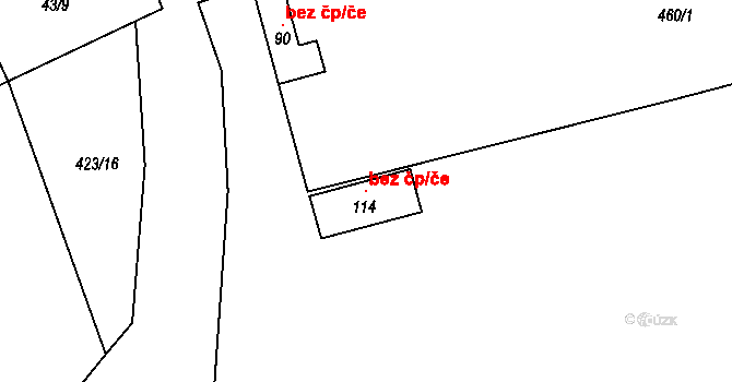 Sedlec-Prčice 102286060 na parcele st. 114 v KÚ Přestavlky u Sedlce, Katastrální mapa