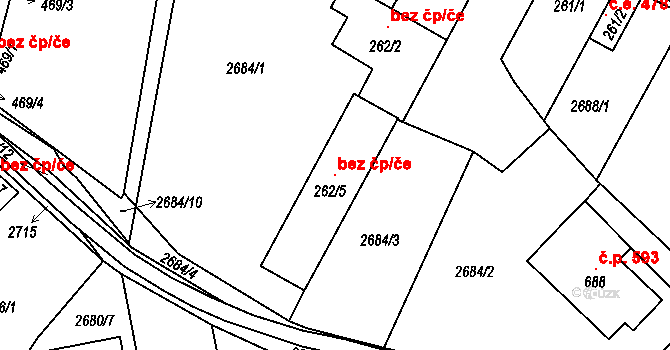 Krupka 115160060 na parcele st. 262/5 v KÚ Krupka, Katastrální mapa