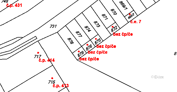 Mikulčice 2, Katastrální mapa