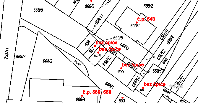 Hrušky 83, Katastrální mapa