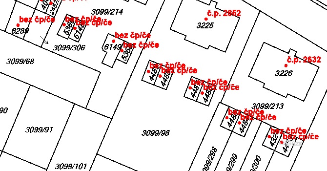 Břeclav 48683060 na parcele st. 4488 v KÚ Břeclav, Katastrální mapa