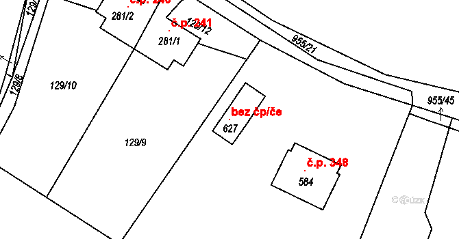 Čimelice 118588061 na parcele st. 627 v KÚ Čimelice, Katastrální mapa