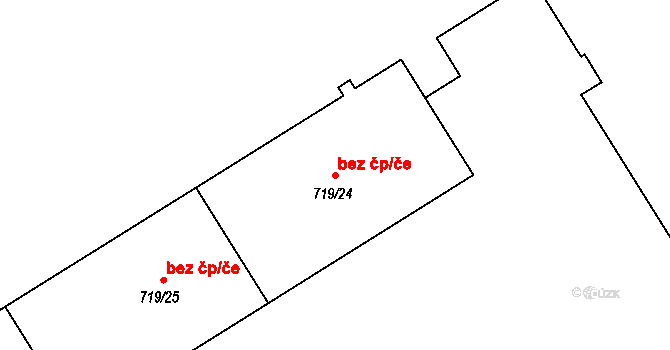 Bohumín 38233061 na parcele st. 719/24 v KÚ Pudlov, Katastrální mapa