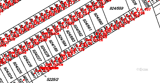 Hodonín 38893061 na parcele st. 5216 v KÚ Hodonín, Katastrální mapa