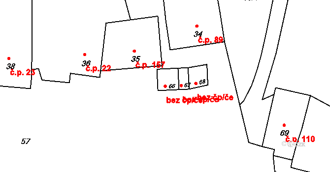 Kobeřice u Brna 39712061 na parcele st. 66 v KÚ Kobeřice u Brna, Katastrální mapa