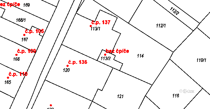 Koněšín 41001061 na parcele st. 113/2 v KÚ Koněšín, Katastrální mapa