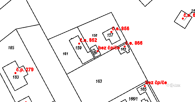 Káraný 42442061 na parcele st. 156 v KÚ Káraný, Katastrální mapa