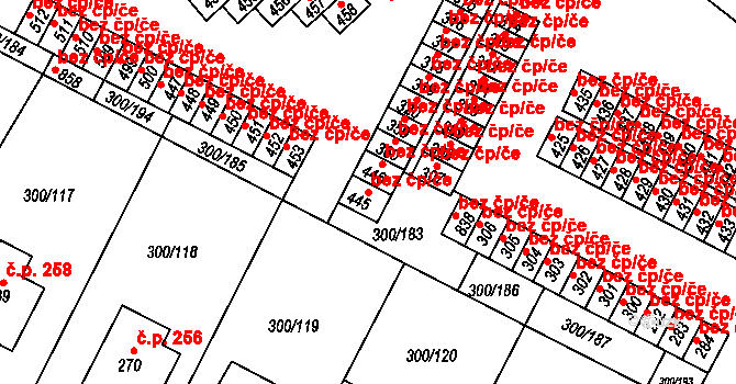 Třemošnice 43767061 na parcele st. 445 v KÚ Třemošnice nad Doubravou, Katastrální mapa