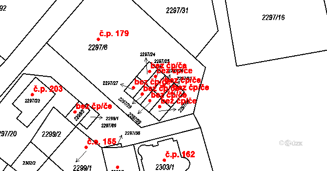 Doksy 48717061 na parcele st. 2297/26 v KÚ Doksy u Máchova jezera, Katastrální mapa
