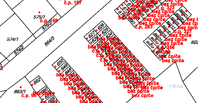 Přerov VI-Újezdec 293, Přerov na parcele st. 630 v KÚ Újezdec u Přerova, Katastrální mapa