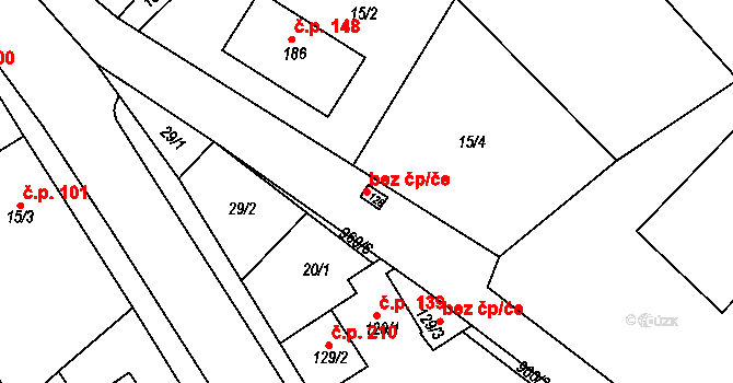 Kovanice 46434062 na parcele st. 128 v KÚ Kovanice, Katastrální mapa