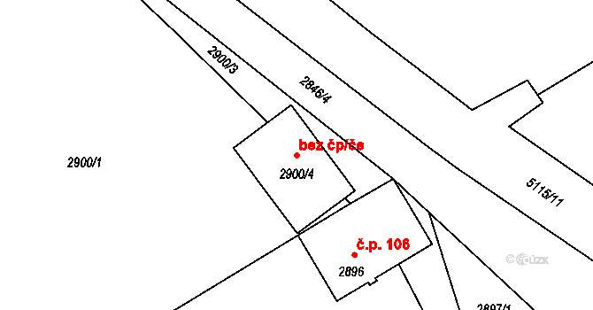 Sviadnov 46648062 na parcele st. 2900/4 v KÚ Sviadnov, Katastrální mapa