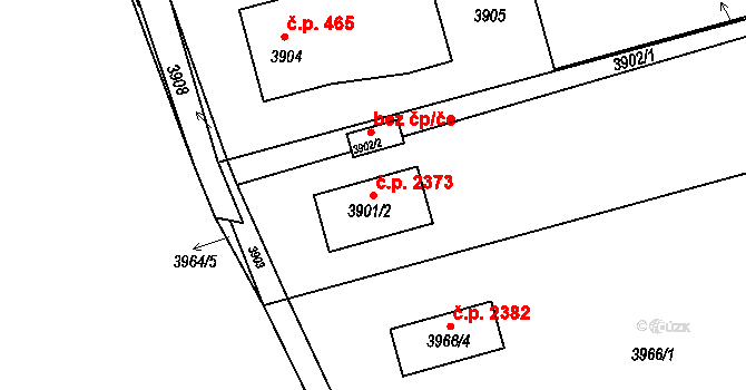 Petřvald 2373 na parcele st. 3901/2 v KÚ Petřvald u Karviné, Katastrální mapa