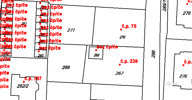 Těrlicko 38771063 na parcele st. 268 v KÚ Horní Těrlicko, Katastrální mapa