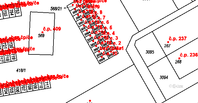 Velešín 49098063 na parcele st. 568/8 v KÚ Velešín, Katastrální mapa