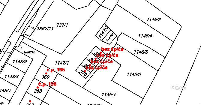 Lomnice 49845063 na parcele st. 373 v KÚ Lomnice u Rýmařova, Katastrální mapa