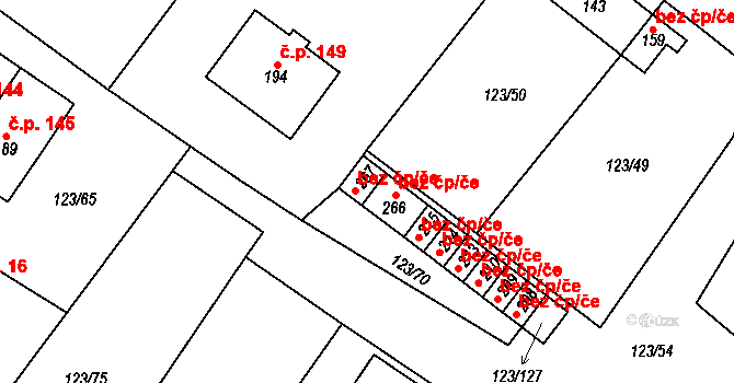 Senetářov 47701064 na parcele st. 267 v KÚ Senetářov, Katastrální mapa