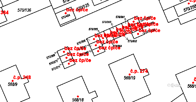 Žďár nad Sázavou 48285064 na parcele st. 570/368 v KÚ Zámek Žďár, Katastrální mapa