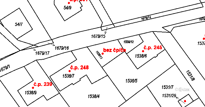 Šilheřovice 41761065 na parcele st. 1538/13 v KÚ Šilheřovice, Katastrální mapa