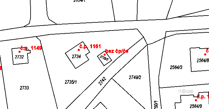 Horní Suchá 44602065 na parcele st. 2735/2 v KÚ Horní Suchá, Katastrální mapa