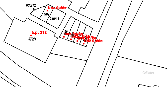 Chýnov 47408065 na parcele st. 963 v KÚ Chýnov u Tábora, Katastrální mapa