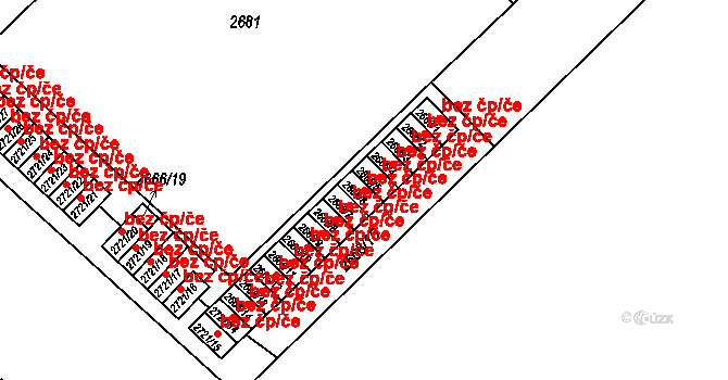 Hulín 47582065 na parcele st. 2666/6 v KÚ Hulín, Katastrální mapa